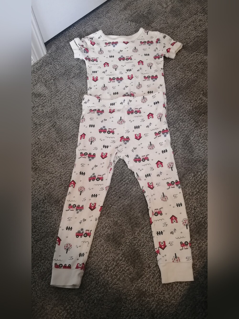 Joe Fresh Snug Pajama Set Red Tractor